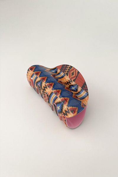 Modex 8cm Ethnic Patterned Oval Latch Buckle