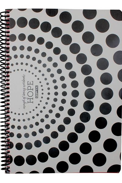 Gıpta Hope 19x26 80 Sheets Checked - Spiral Paper Cover Hypnosis Notebook 1195