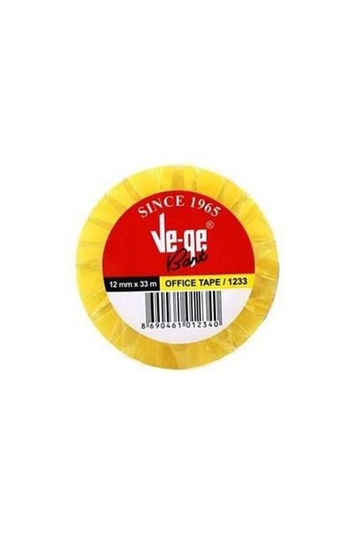 Vege Ve-Ge Cellophane Tape - Office Tape 12x33m (6 Pieces of Tape)