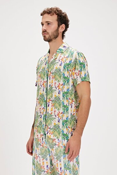 Bad Bear Bloom Men's Shirt 24.01.30.005 Off-White