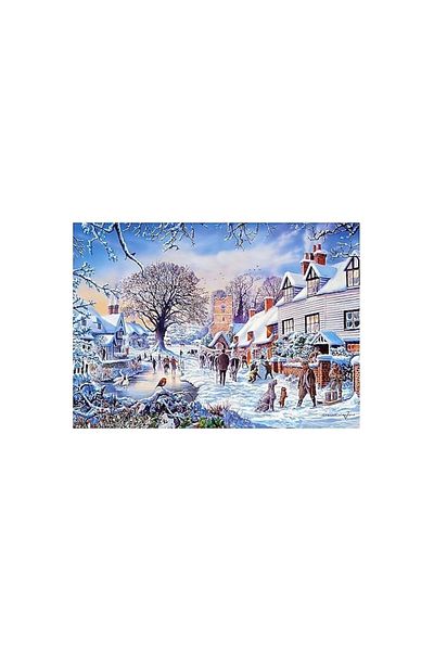 KESKİN COLOR Winter Town Puzzle - 2000 Pieces, Sharp Color