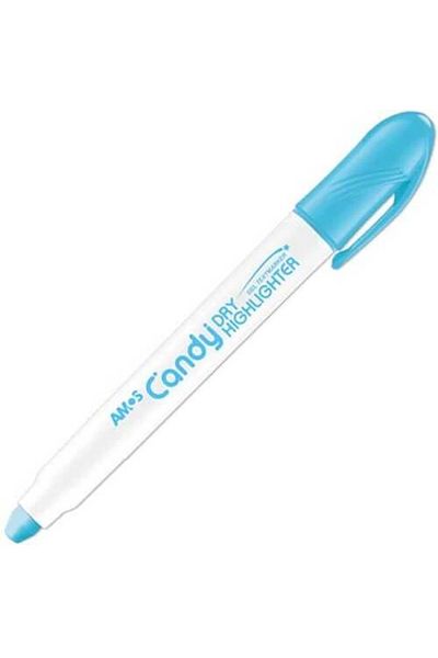 Amos Pastel Blue Dry Candy Highlighter - Highlighter Gel Pen