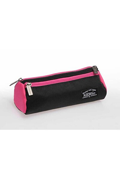 KAUKKO Wichlight Kalem Çantası Siyah-pembe K2137