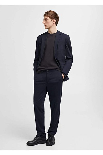 MANGO Man Cotton Slim Fit Trousers