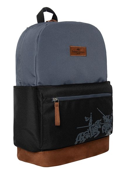 Faber Castell Faber-Castell Urban Gray Black Backpack