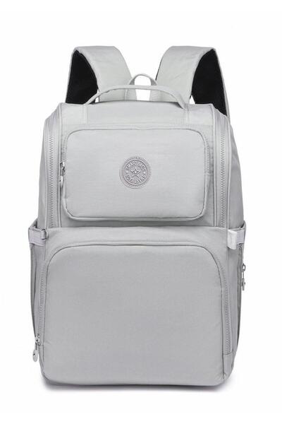 SMART BAGS Anne Bebek Krinkıl Sırt Çantası Açık Gri 3000