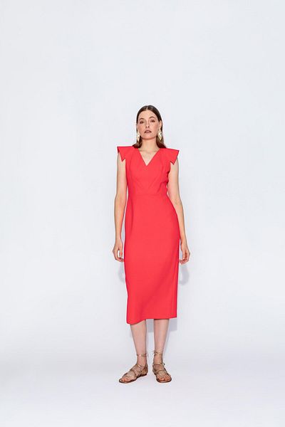 KAMEYA Red 40409 Model Dress