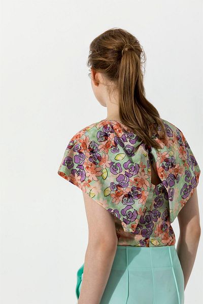 KAMEYA 23s10228 Model Blouse with Back Detail