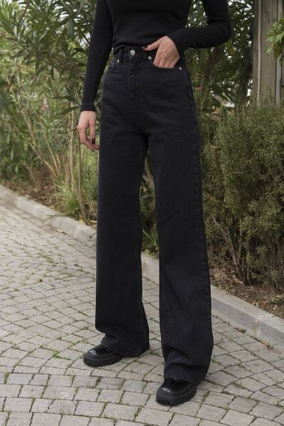 Geppetto Γυναικεία Penolope - 5 Pocket Wide Leg Palazzo Jean