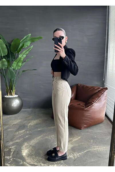 Geppetto Penolope Жіночі джинси Mom Fit - БЕЖ