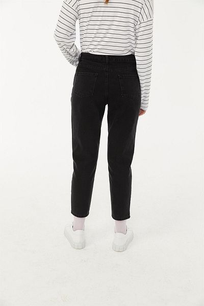Geppetto Penolope Black Talie Înaltă Femei Mom Jean