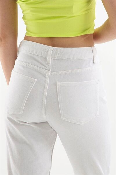 Geppetto Penolope Cindy Білі джинси на кожен день - натхненні 90-ми 2024 Жіночі джинси