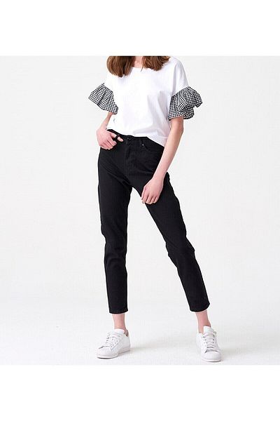 Geppetto Penolope Zero Max High Waist Black Stretchy Jeans - Lycra Jeans (Full Fit)