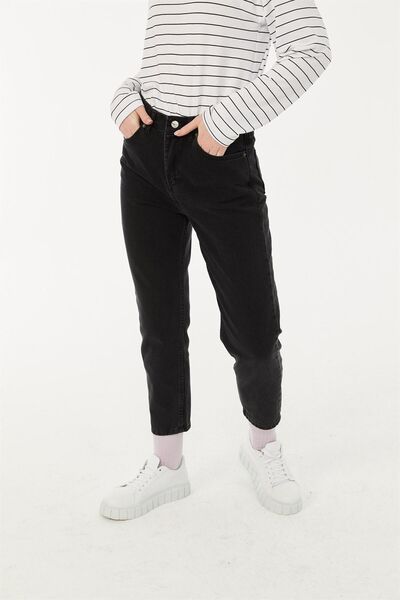 Geppetto Penolope Чорні джинси з високою талією для жінок