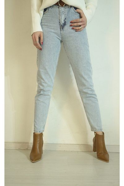 Geppetto Penolope Women - Snow Washed Mom Jean