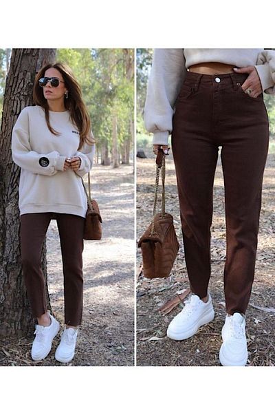 Geppetto Penolope Women - Ψηλόμεσο Aci Brown Mom Jean