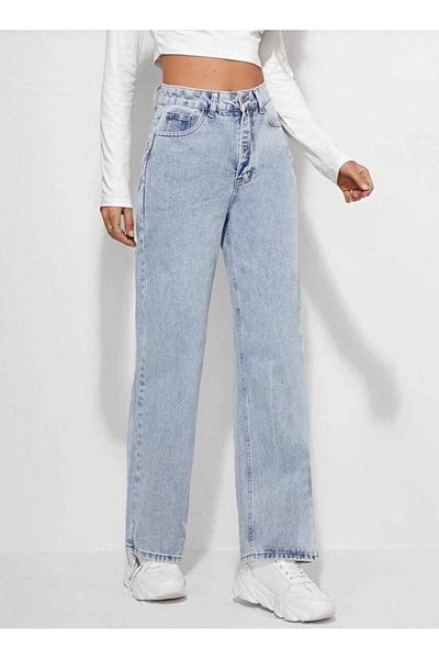 Geppetto Penolope Γυναικείο Snow Wash Boyfriend Loose Παντελόνι Jean