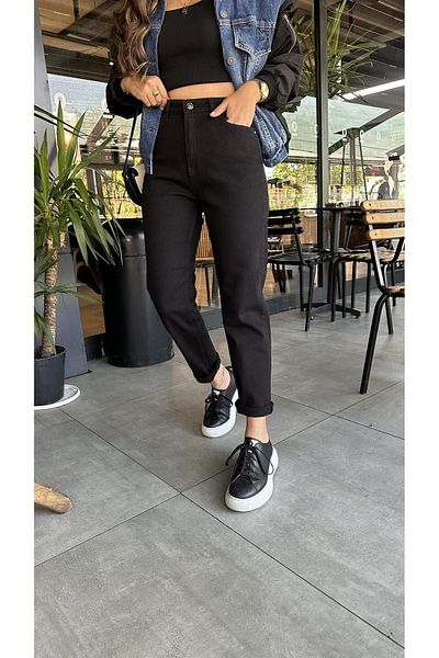 Geppetto Penolope Black Karol Mom Jean - Women