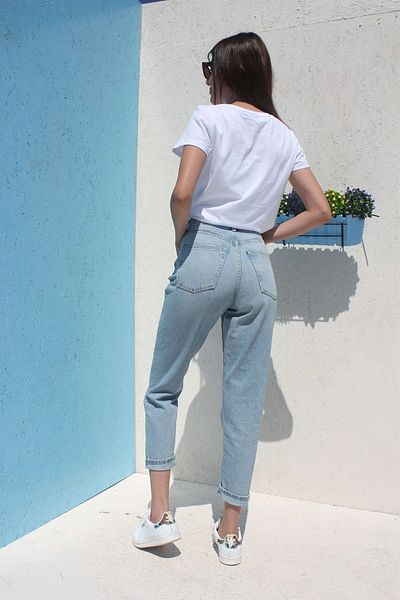 Geppetto Light Blue Mom Fit Jeans - Women - Penolope