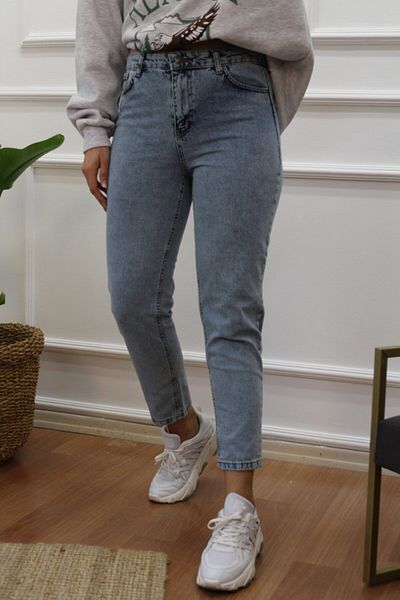 Geppetto Penolope Women - Snow Washed Mom Jean