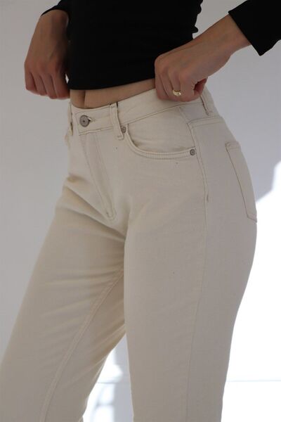 Geppetto Екрю Натурал Пенолопе Жіночі джинси-кльош - D-575