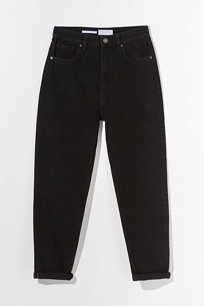 Geppetto Penolope Black Lycra Wide Mom Jean - Women's Back to School (Full Fit)