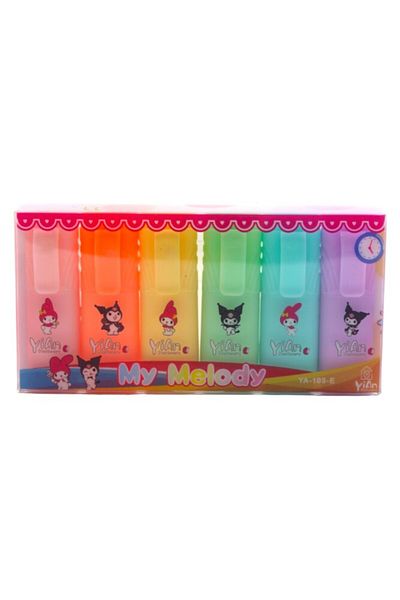 Kırtasiye Ofisi Ya-103-E Krm 6-Piece Mini Highlighter Set