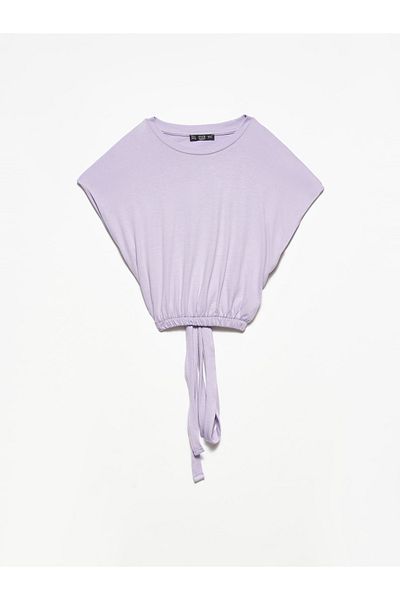 Dilvin 3771 Tricou cu siret-liliac