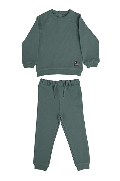 Kyron Boy's Green 2 Piece Tracksuit Set