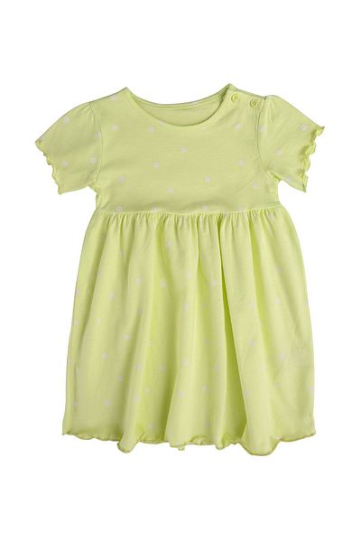 Kyron Girl's Yellow Polka Dot Dress