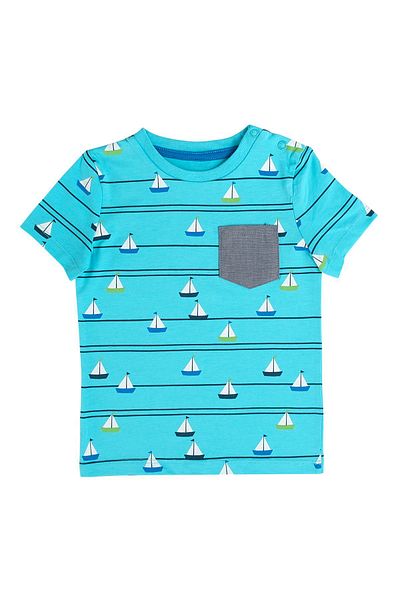 Kyron Tricou pentru băiat cu model de navigație - cu buzunar