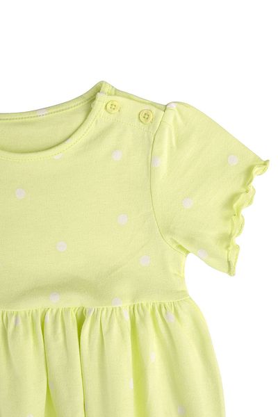 Kyron Girl's Yellow Polka Dot Dress