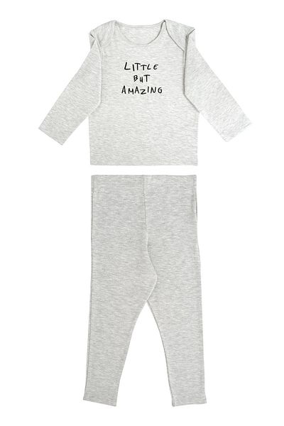 Kyron Printed Long Sleeve Pajama Set for Baby Boy