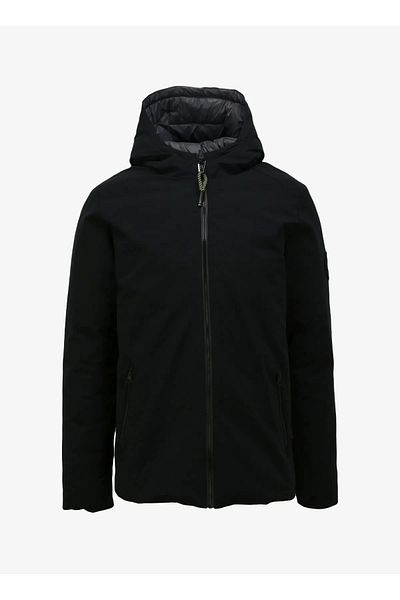 lumberjack ml Lucas Coat 1sn55 Ανδρικό Παλτό Διπλής Όψης - Μαύρο