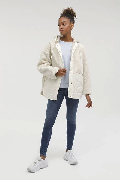 lumberjack Ct2008 Hannah Teddy Coat - Cream