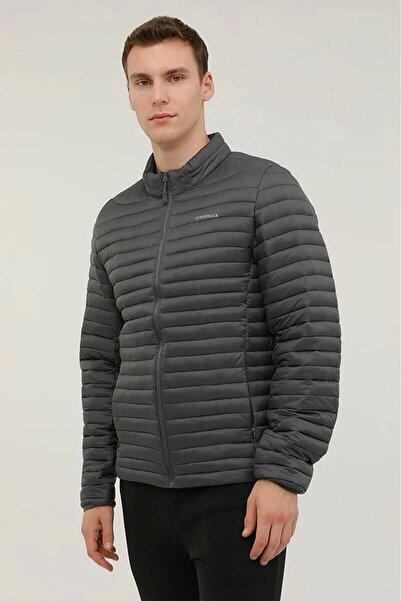 lumberjack Ανδρικό παλτό Perry Coat Ssn21 - Σκούρο Γκρι