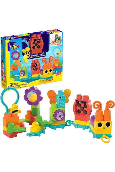 Mega Bloks Hareketli Duyusal Gelişim Tırtılı, 1 Yaş Ve Üzeri, Hkn44