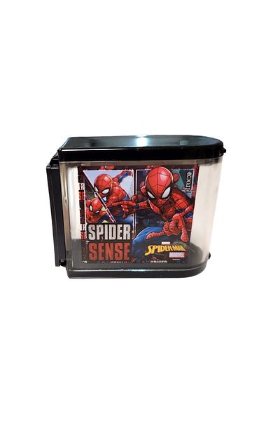 Dolphin Spiderman Black Triple Pencil Sharpener - 44682B