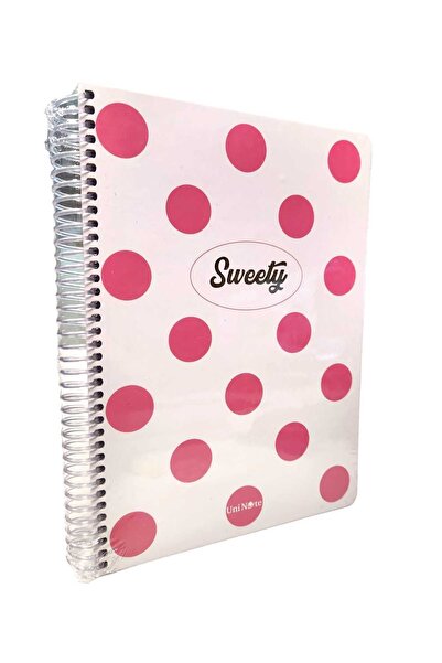 Çınar Sweety 17x24cm Pink Leaf Checked Hard Cover Notebook