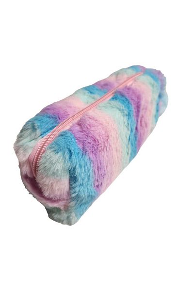 Taros Plush Pencil Case with Rainbow Pompom Single Eye 7697-1