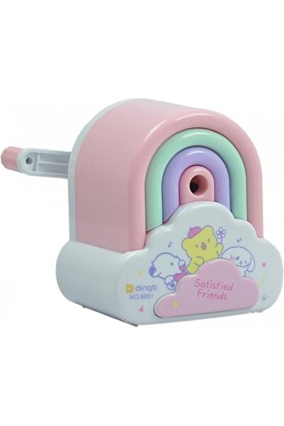 Genel Markalar Taros Kollu Kalemtraş Rainbow Pembe 7435