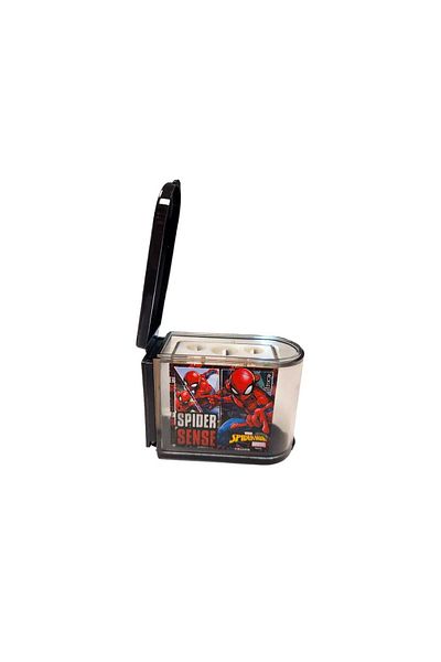 Dolphin Spiderman Black Triple Pencil Sharpener - 44682B