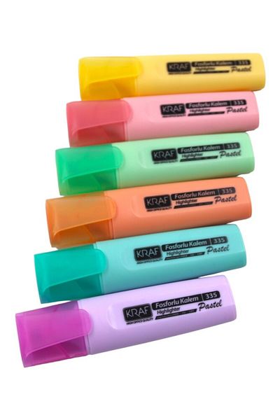 KRAF 335-6 Model 6-piece Highlighter Set