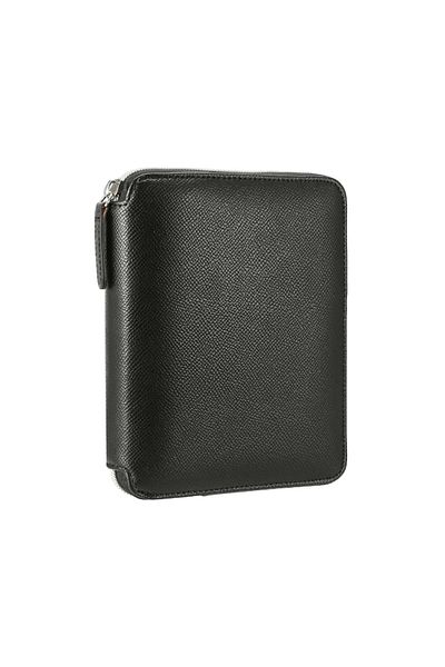 Victoria's Journals 0292 Boxed - Black Zipper Folder, 10.5x14.8cm, 80yp Lined Notebook