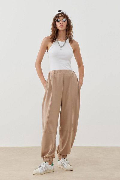 Tailors Room Beige Color Modal Jogger Pants