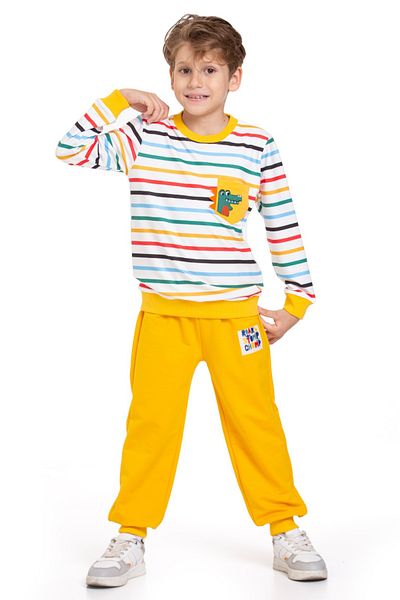 CiciTime Çocuk Modası Striped and Patterned Daily and School Set for Boys