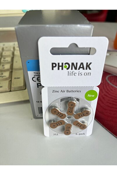 PHONAK 312 numara işitme cihazı pili
