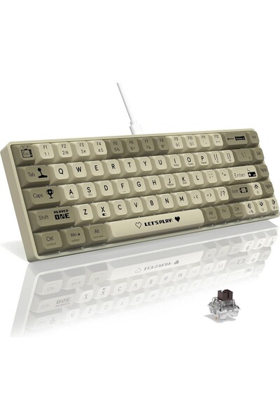 ATAsoft ELEKTRONİK Since 2021 Ak680 65% Kablolu Hot-swap Kablolu Mekanik 68 T...