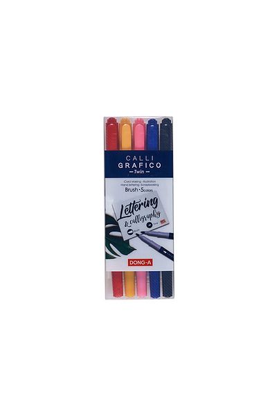 Dong-A 5-Piece Calligraphy Pen Brush Tip Set