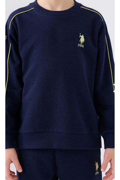 U.S. Polo Assn. Boy's Tracksuit Set - Licensed, Uspa, Navy Blue, 2024-2025 Autumn-winter Collection